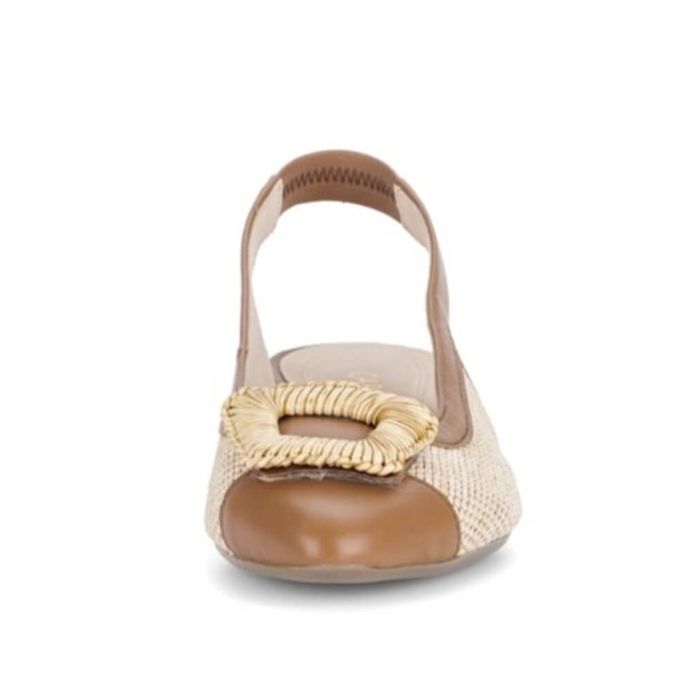 Gabor Maddy 81.526 Raffia Slingback Tan