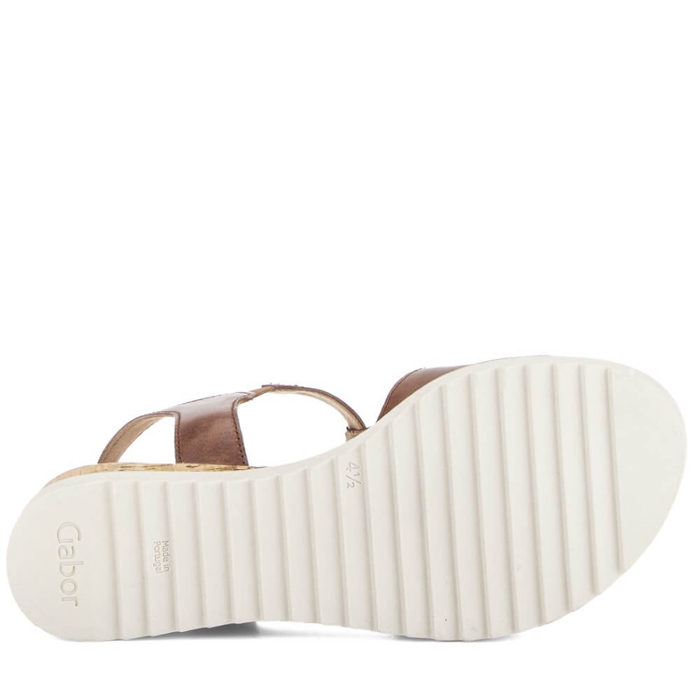 Gabor Rookie 82.754 Leather Sandal Camel