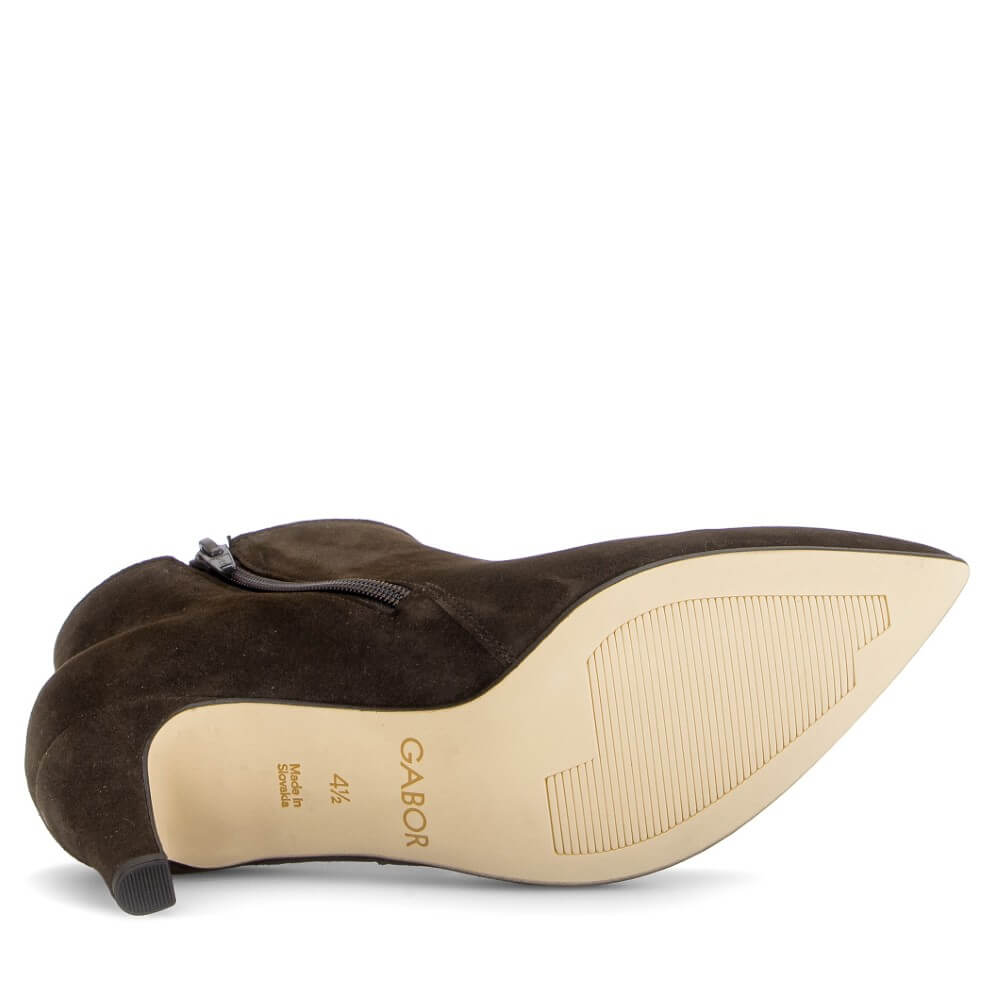 Gabor Terri 8017.01 Mocca Brown Suede Ankle Boots