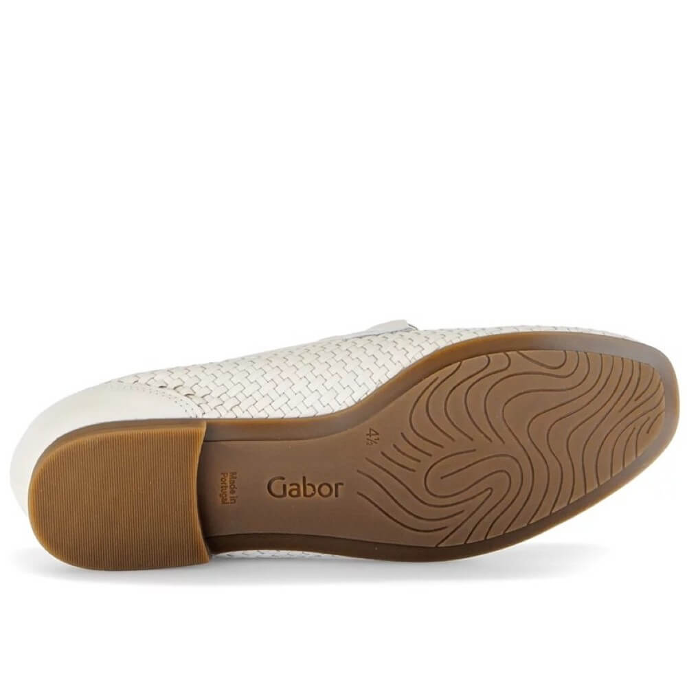 Gabor Vivien 85.218 Off White Panna Leather Loafer