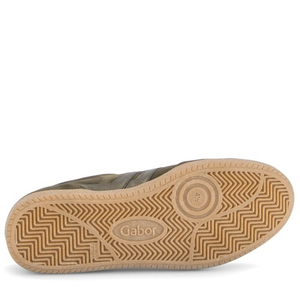 Gabor West 6011.01 Olive Suede Trainers