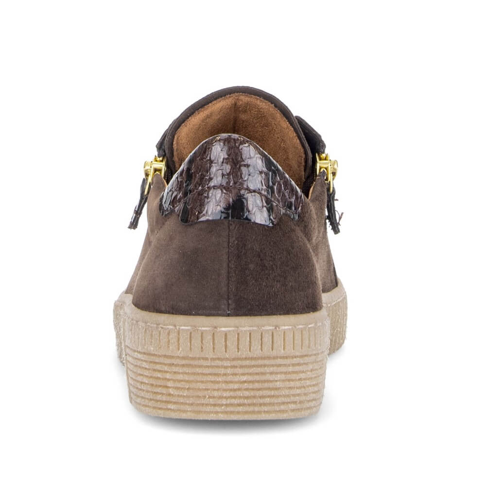 Gabor Wisdom 6010.02 Mocca Brown Suede Leather Trainer