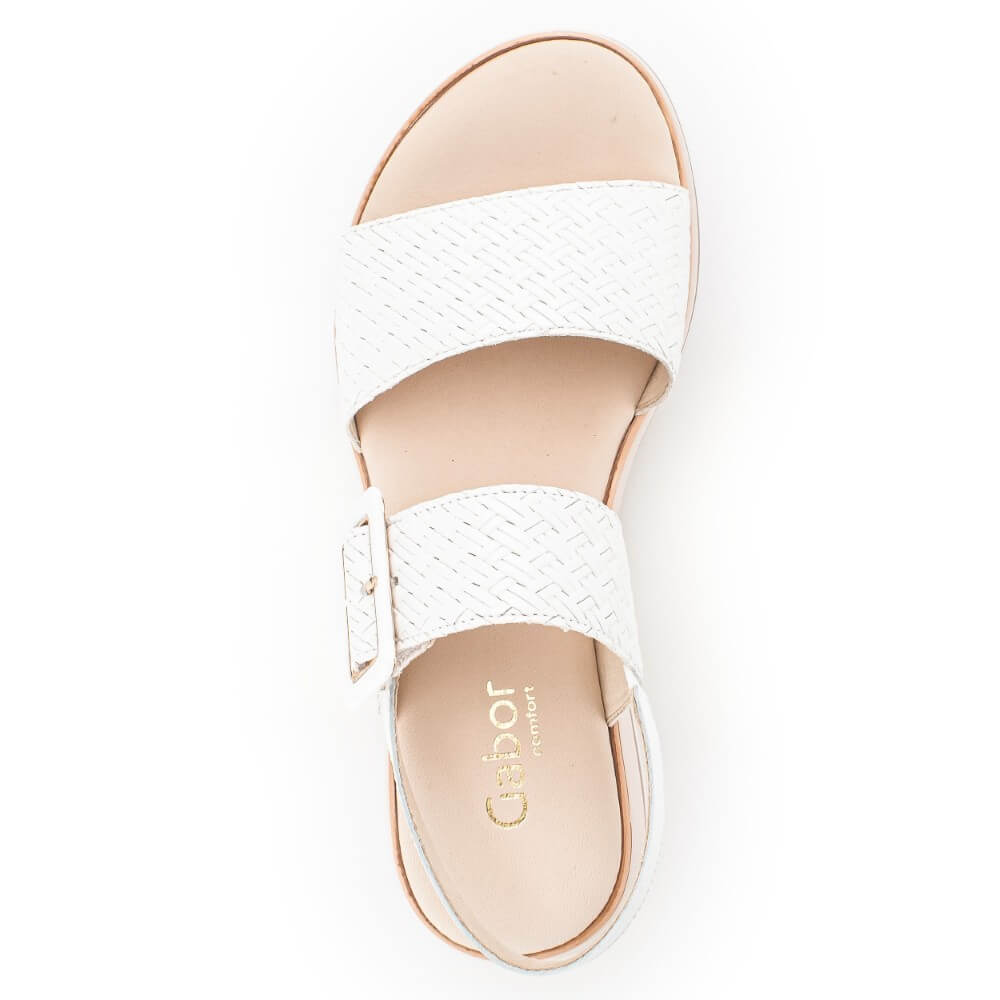 Gabor AVIEMORE Leather Sandal 62.744-WHITE