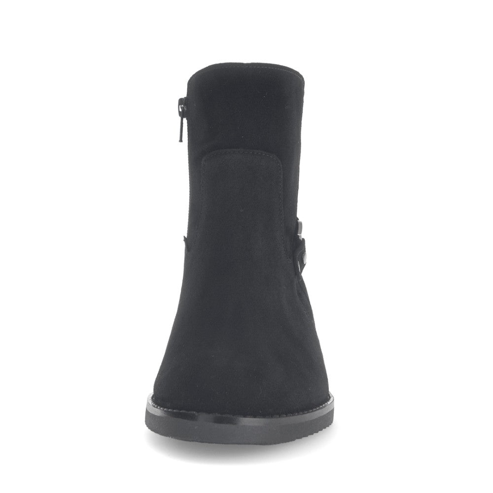 Black boot on a white background