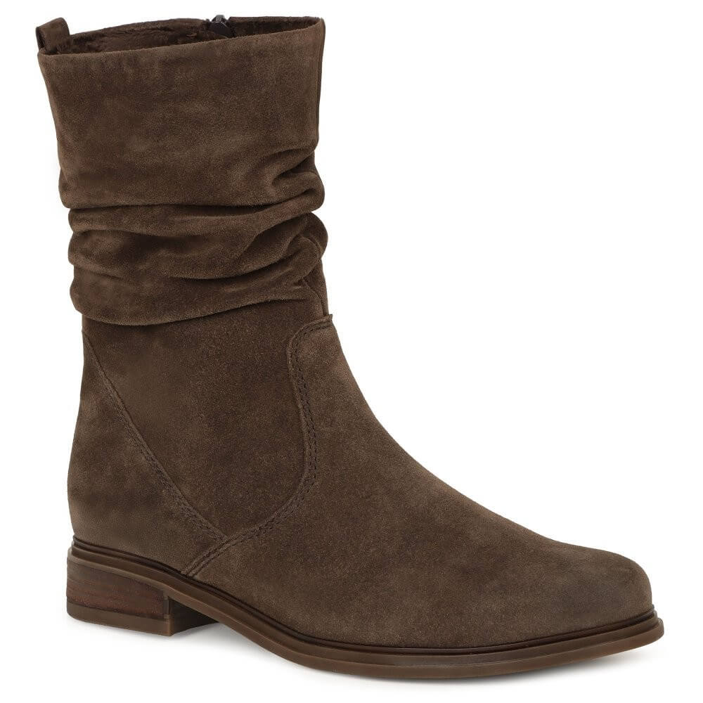 Brown Suede Ankle Boot
