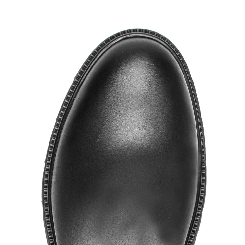 Gabor Match 71.859 Leather Knee High Boot Black