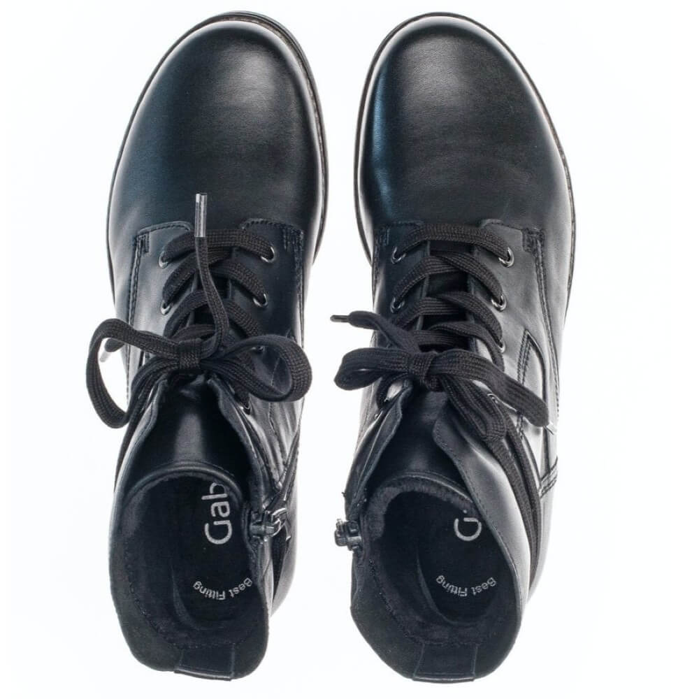 Gabor Nerissa Leather Ankle Boot 74.674-BLACK