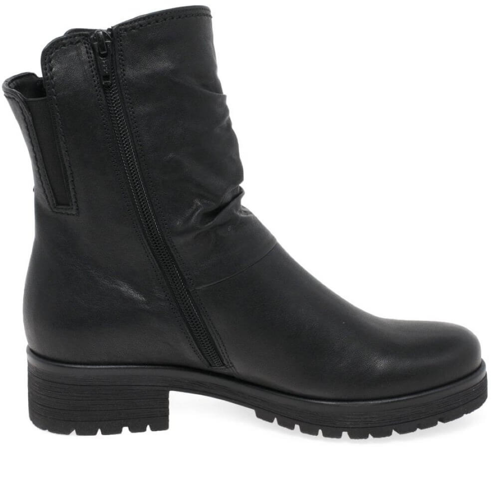 Gabor Zola 72.092 Black Leather Ankle Boot
