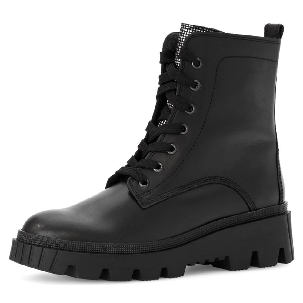 Gabor 51.821 Jones Biker Boot-BLACK