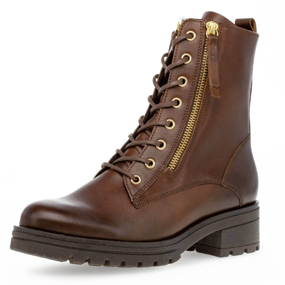 Gabor 52.785 Serve Biker Boot-COGNAC