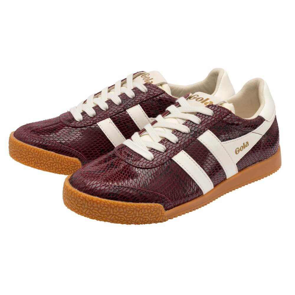 Gola Classics Women's Elan Serpent Trainers Windsor Wine/Off White