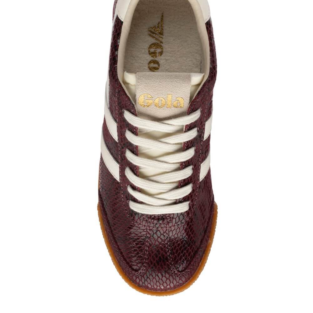 Gola Classics Women's Elan Serpent Trainers Windsor Wine/Off White