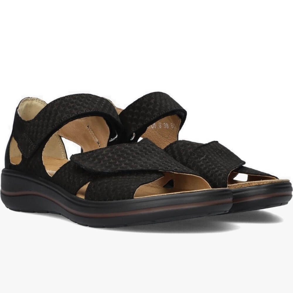 Hartjes 132.2101 Pop Velcro Sandal-BLACK