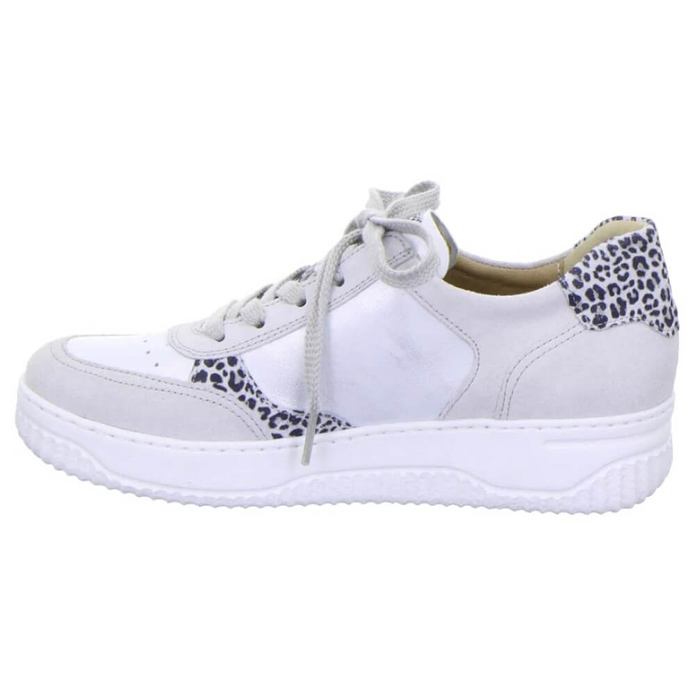 Hartjes Boogie 162.1952  H Fit Laced Shoe Silver Leopard Print