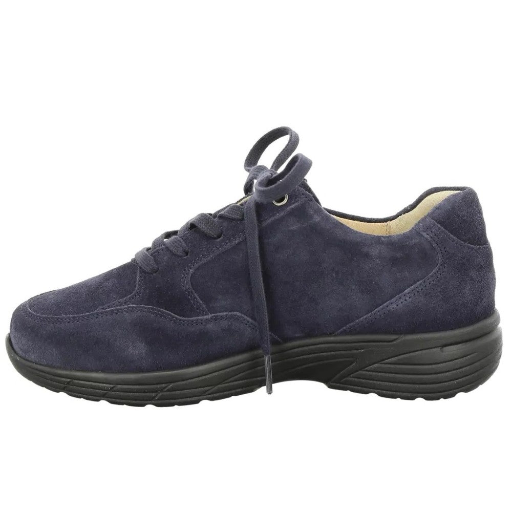 Hartjes Katy 162.2602 Navy Suede Extra Wide K-Fit Lace-Up