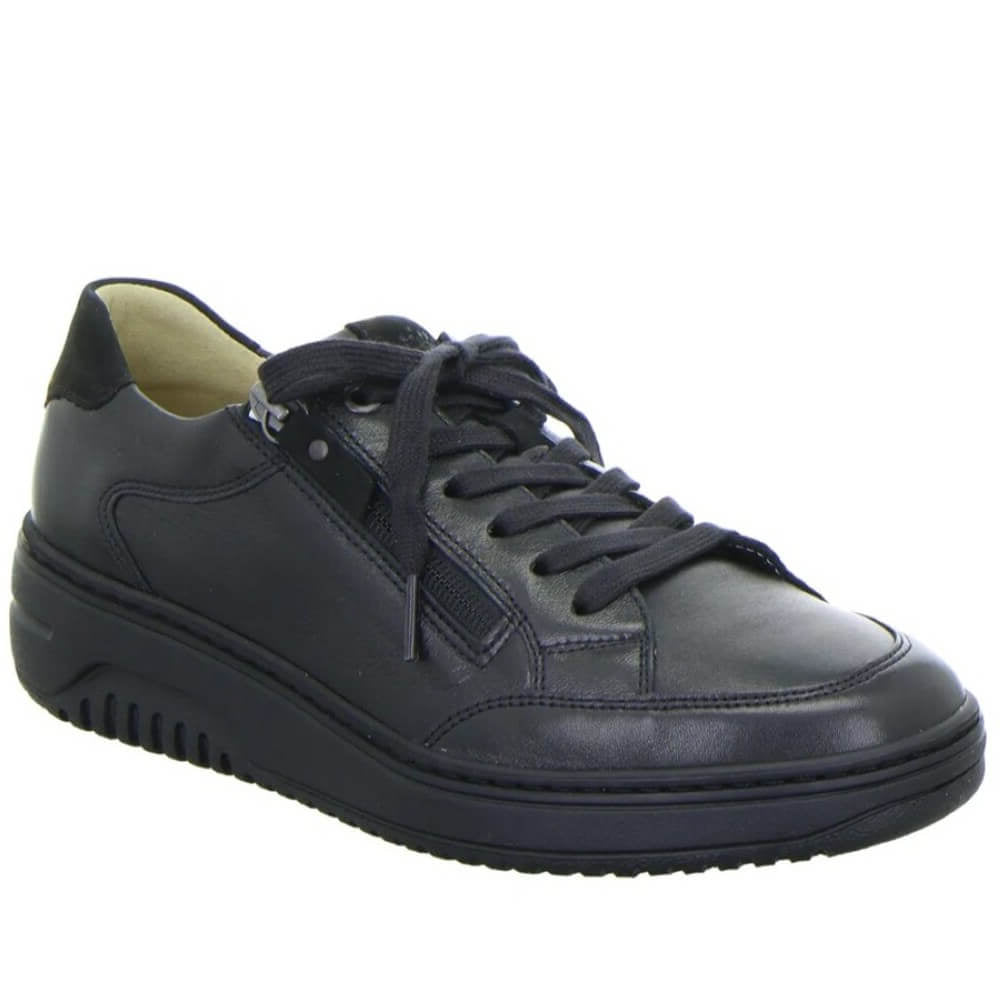 Hartjes Sole 162.1709 H-Fit Leather Lace-up in black Wide H-Fit