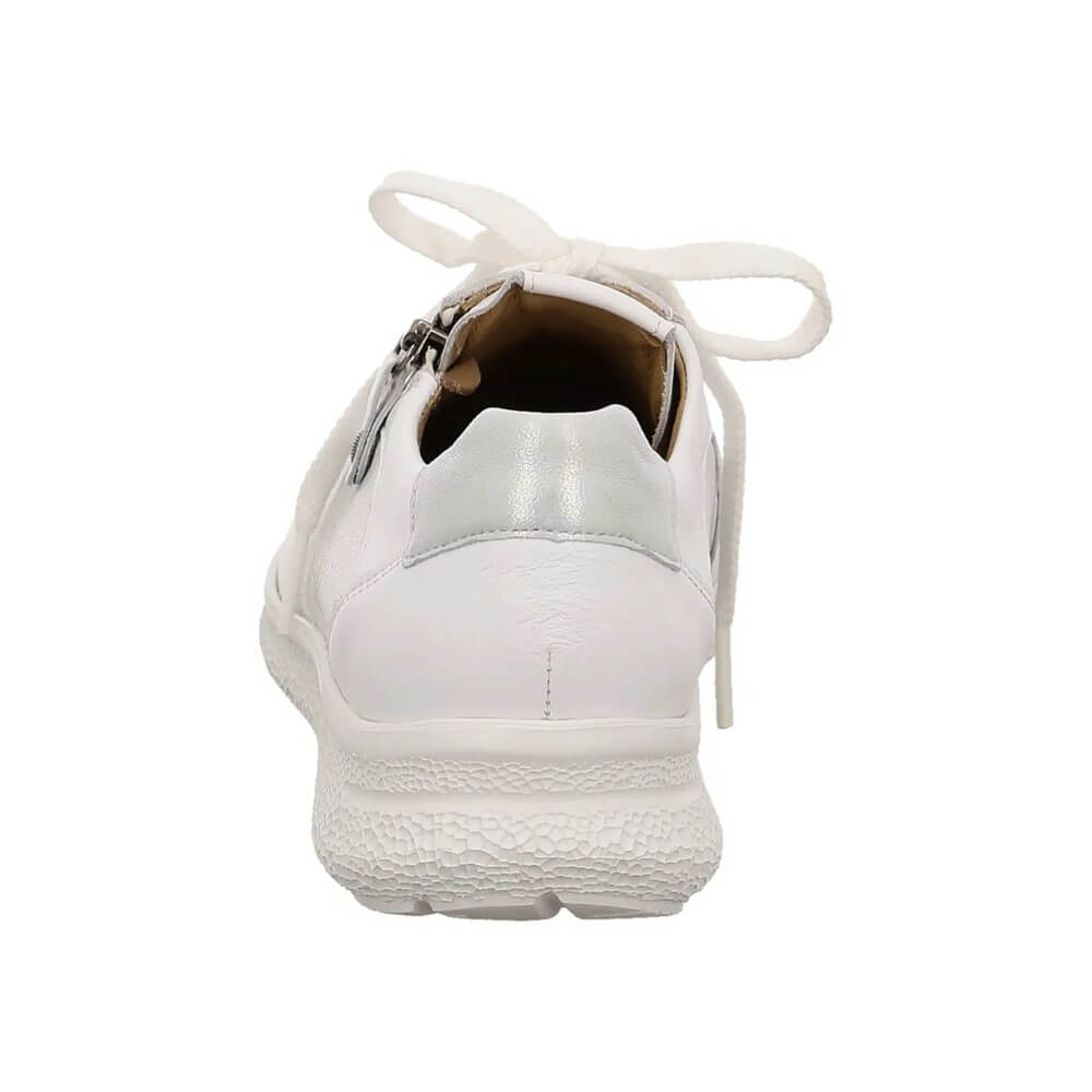 Hartjes Rap 162.1617 Leather Lace-up Wide K Fit White Silver