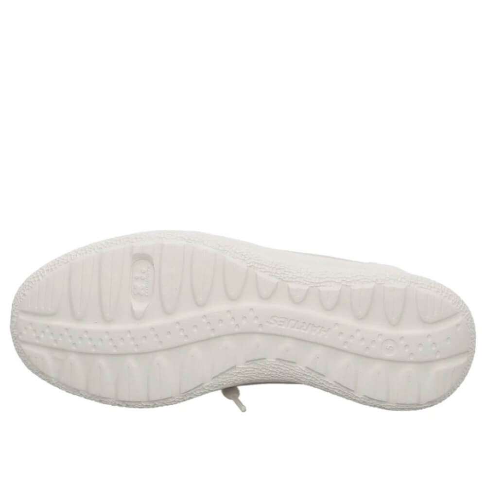Hartjes Rap 162.1617 Leather Lace-up Wide K Fit White Silver