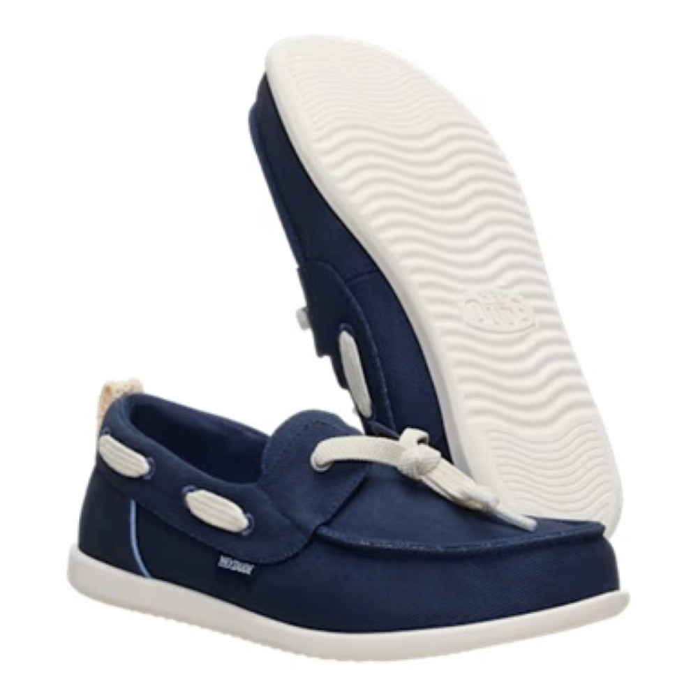 Hey Dude Navy Boat Shoes