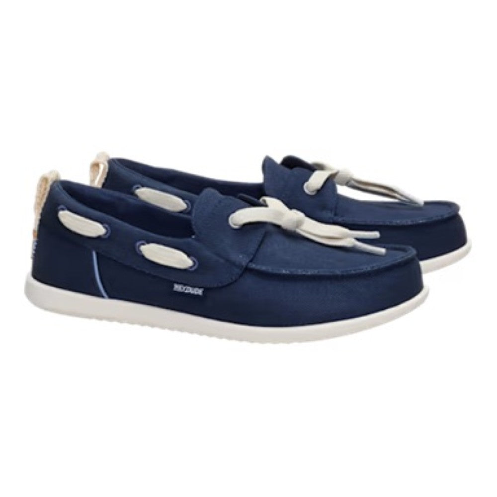 Hey Dude Navy Boat Shoes