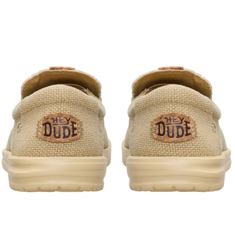 HeyDude Mikka Braided Slip on Shoes 40124 Olive Grey/ Boulder Tan