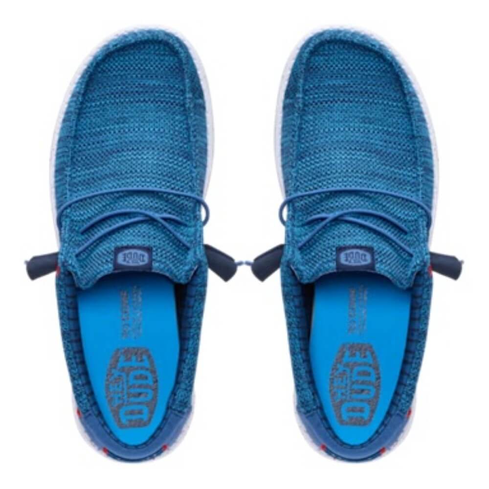 HeyDude Wally Stretch Sox 41898 Ensign Blue Multi