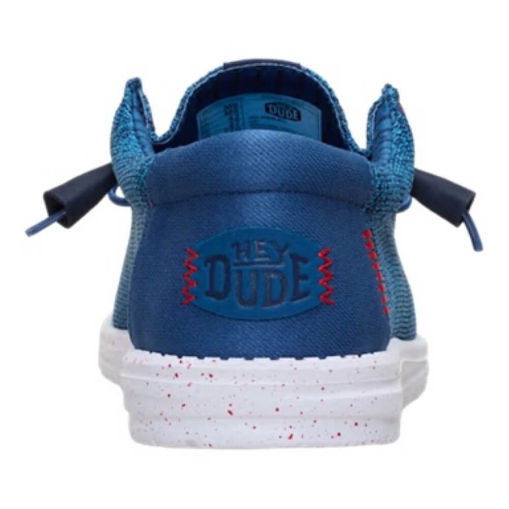 HeyDude Wally Stretch Sox 41898 Ensign Blue Multi
