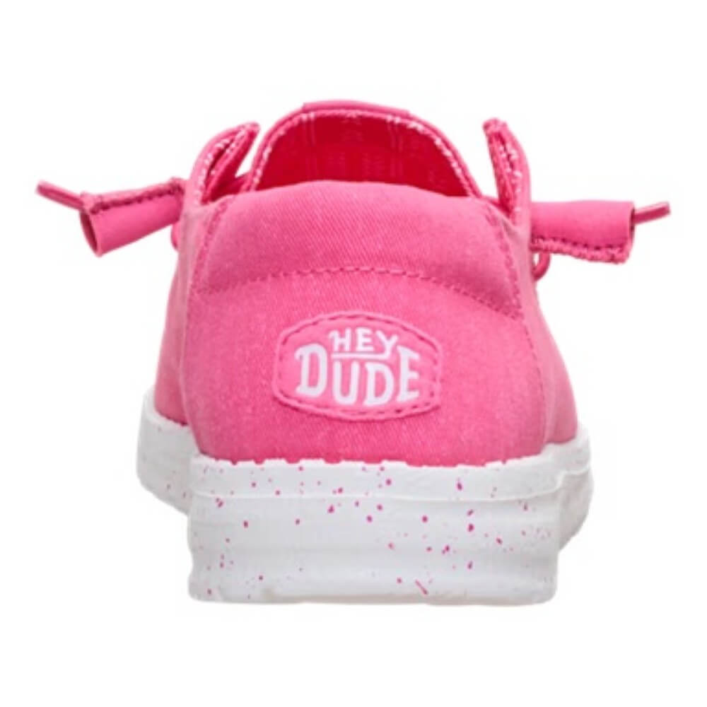 HeyDude Pink Canvas shoe