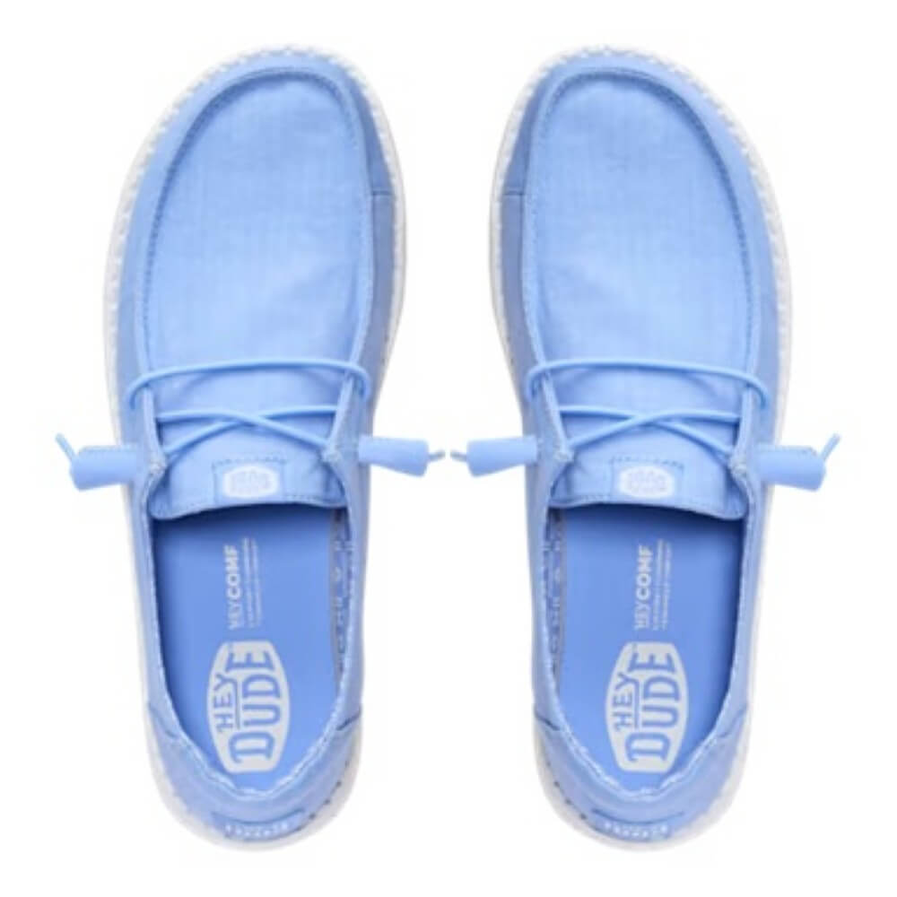 Blue HeyDude Canvas shoes 