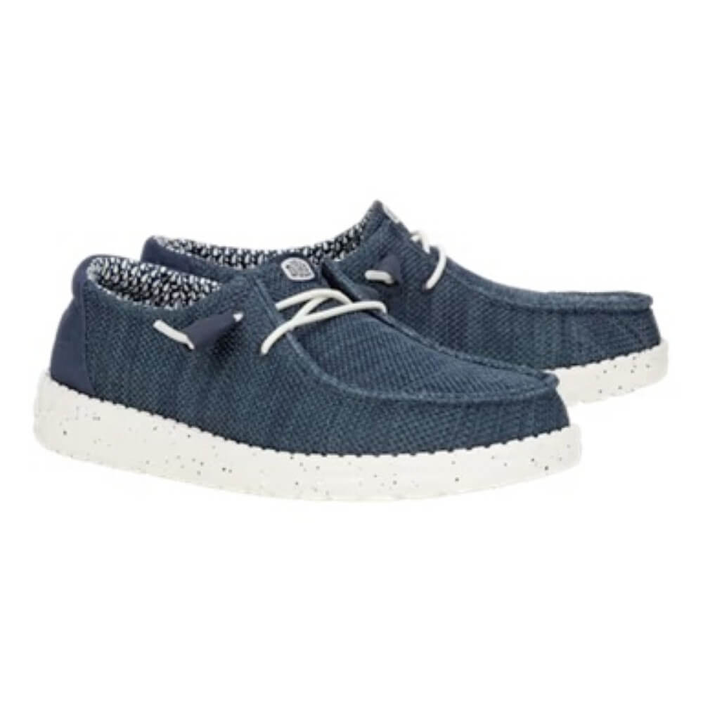 HeyDude Navy Canvas shoes
