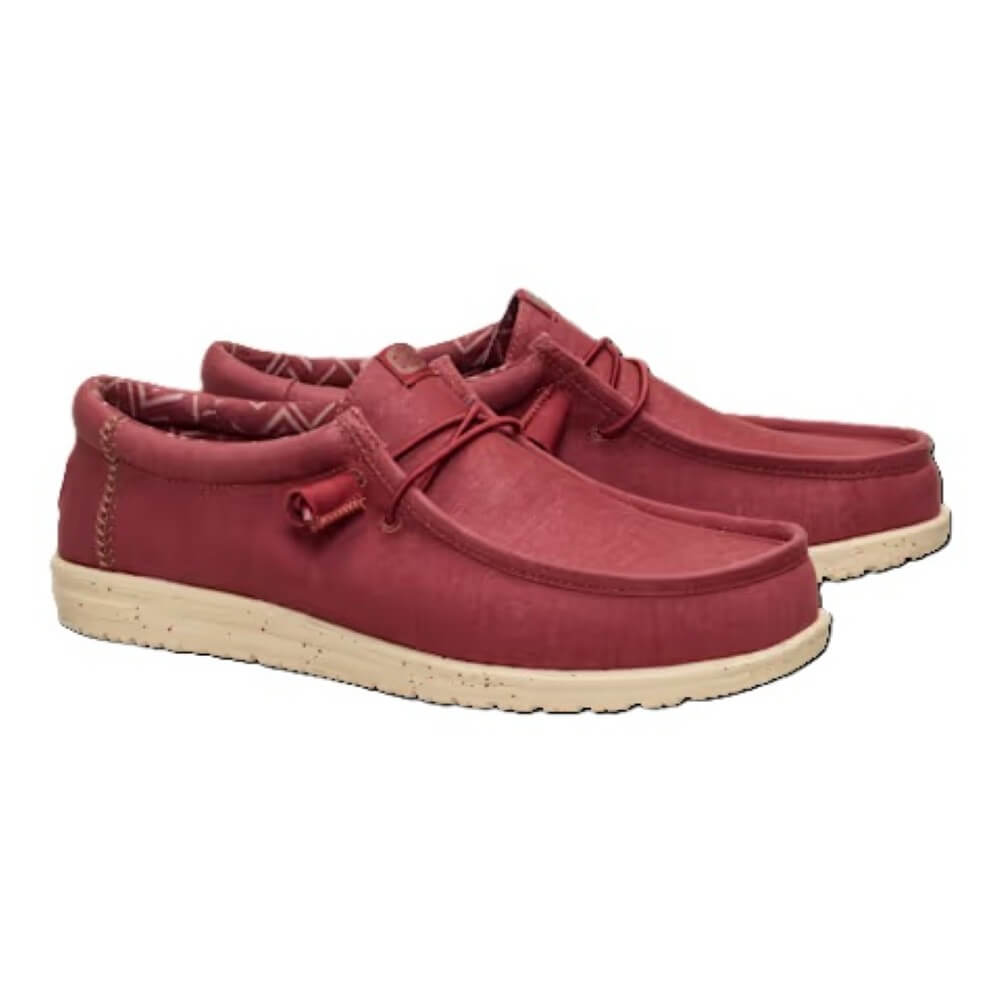 Heydude Wally Stretch Canvas Burnt Red / Boulder Tan