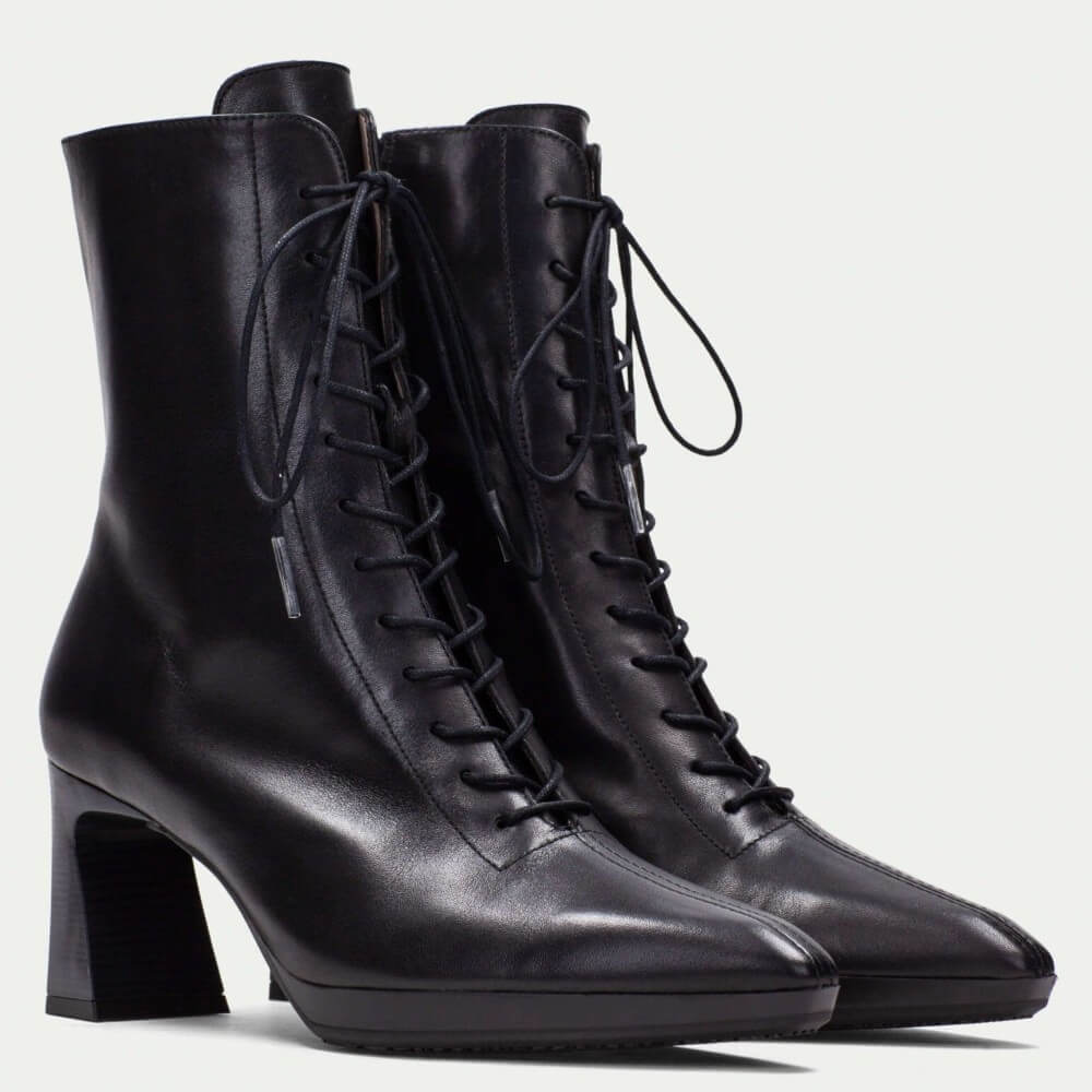 Hispanitas Atlanta Mid Calf Lace-up HI254379-BLACK
