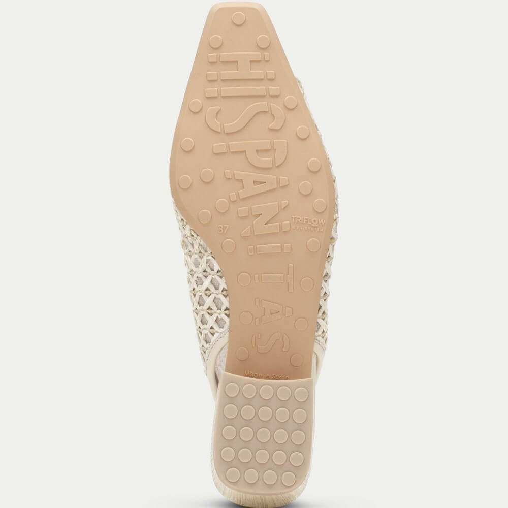 Hispanitas Azucena RHV264658 Butter Leather and Raffia Slingback