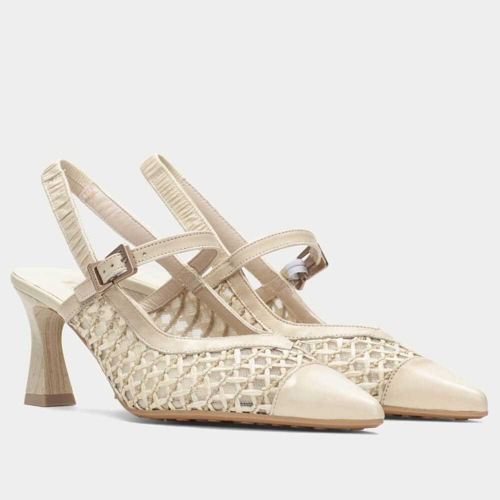 Hispanitas Giorgia RHV264671 Slingback Butter Leather and Raffia