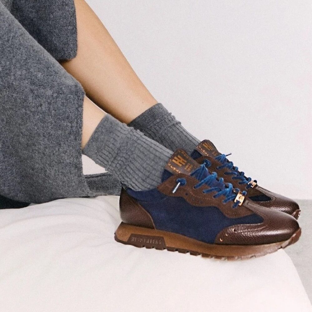Hispanitas Oregon Trainer CHI265106 Espresso Brown and Navy