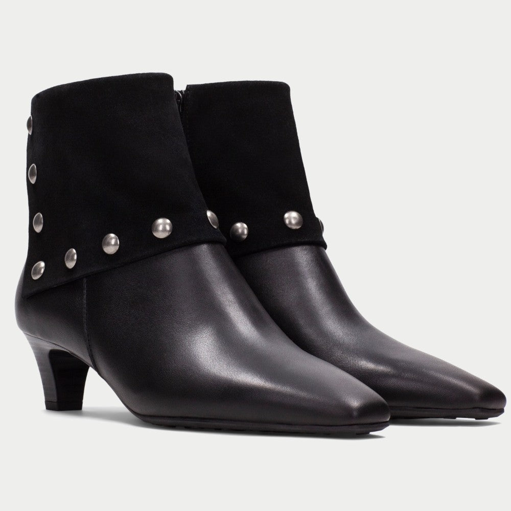 Hispanitas Viena HI265062 Black Leather and Suede Ankle Boot
