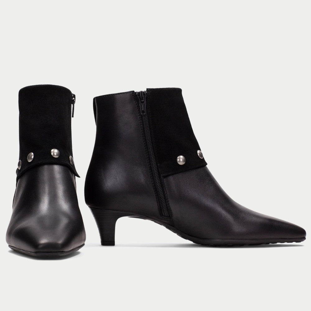 Hispanitas Viena HI265062 Black Leather and Suede Ankle Boot