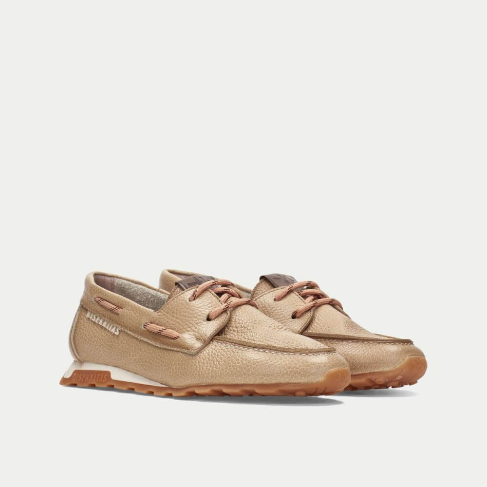 Hispanitas HV264603 Leather Boat Shoes Desert Tan