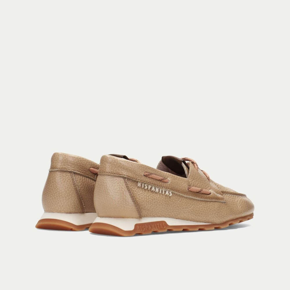 Hispanitas HV264603 Leather Boat Shoes Desert Tan