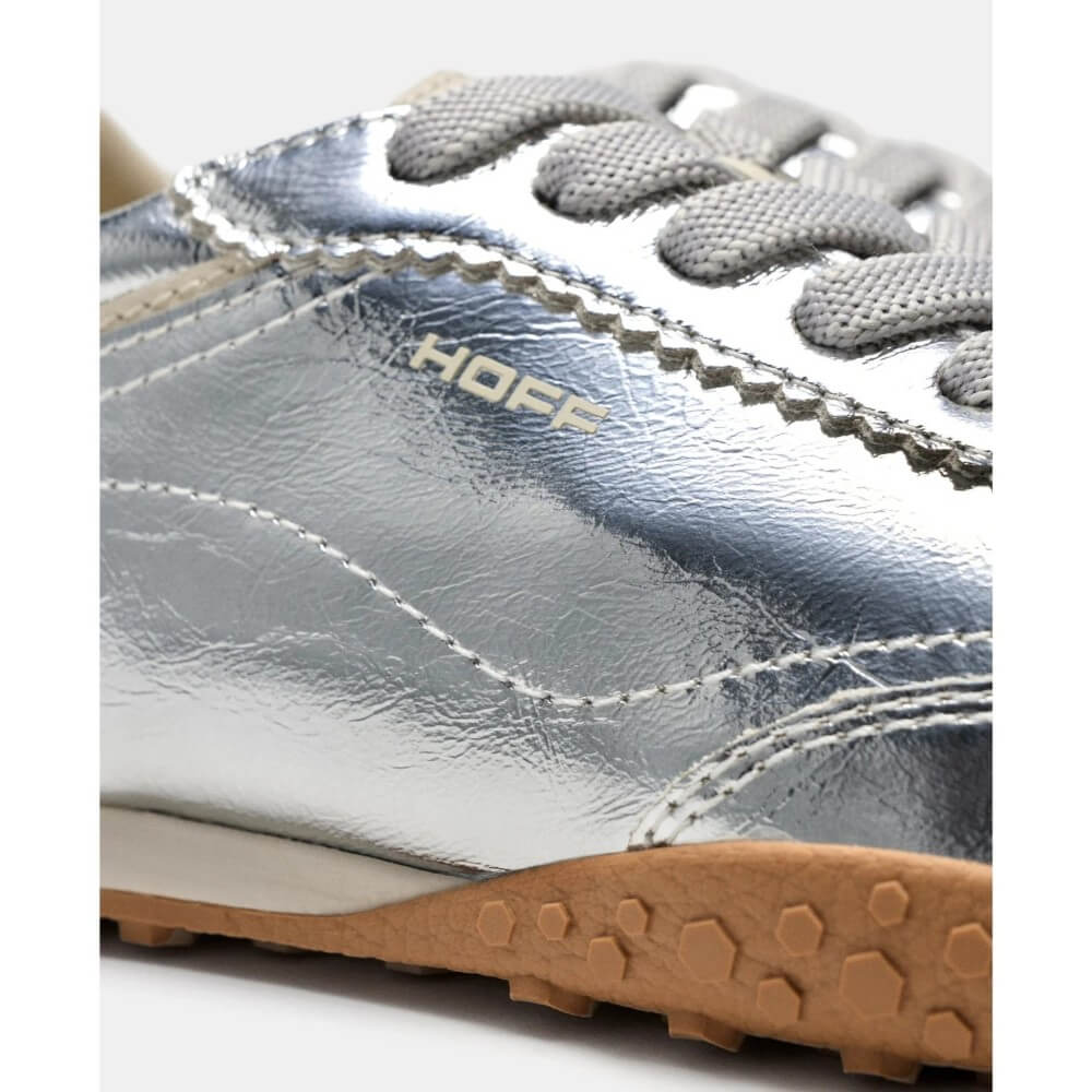 Hoff Bridge Silver Leather Trainers