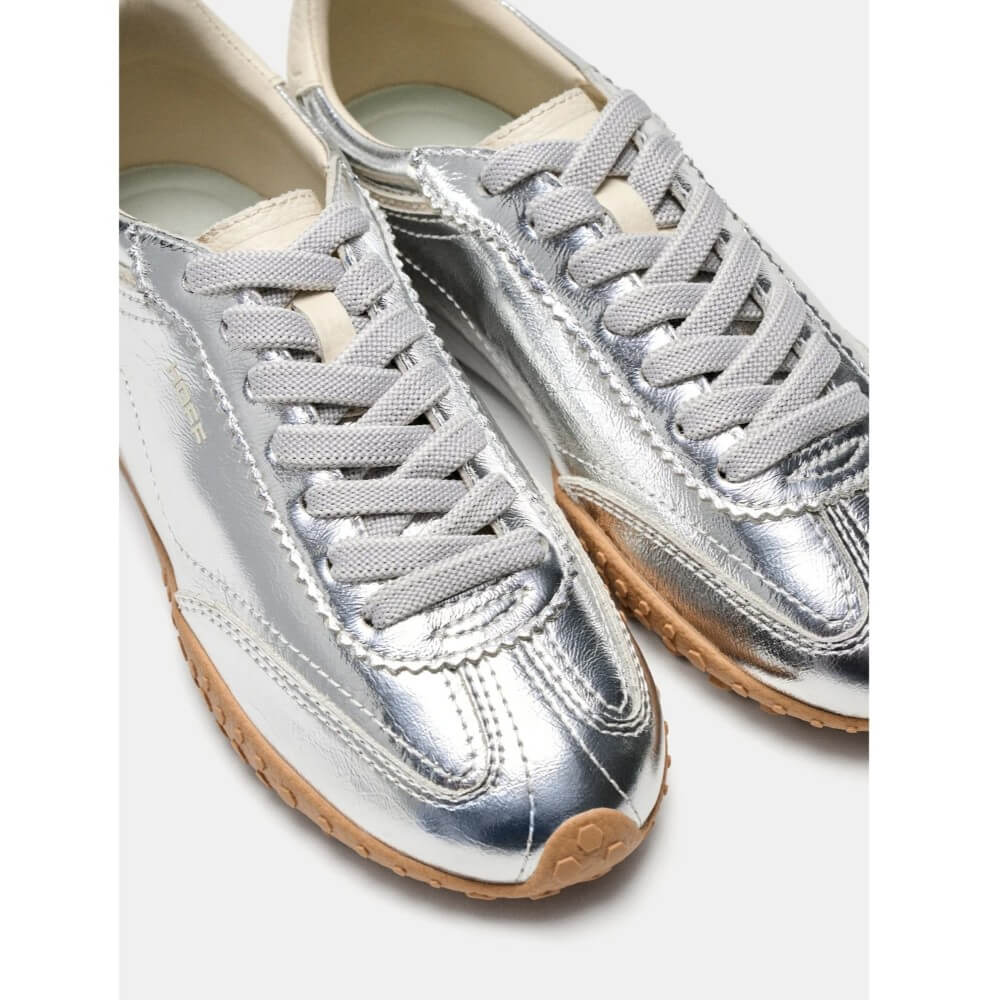 Hoff Bridge Silver Leather Trainers