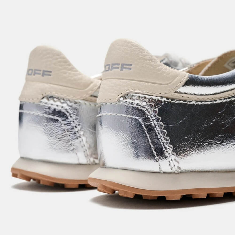 Hoff Bridge Silver Leather Trainers