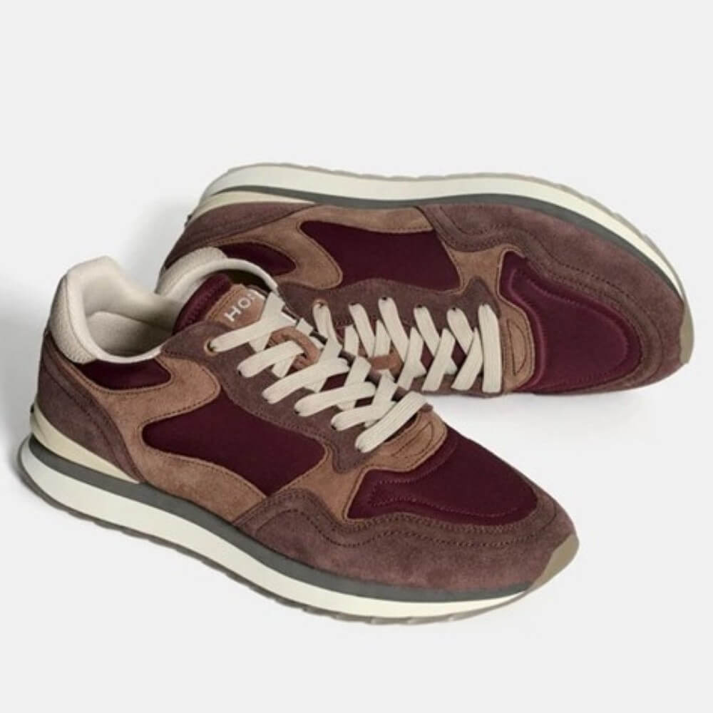 Hoff City Boston Gents Retro Sneakers Wine