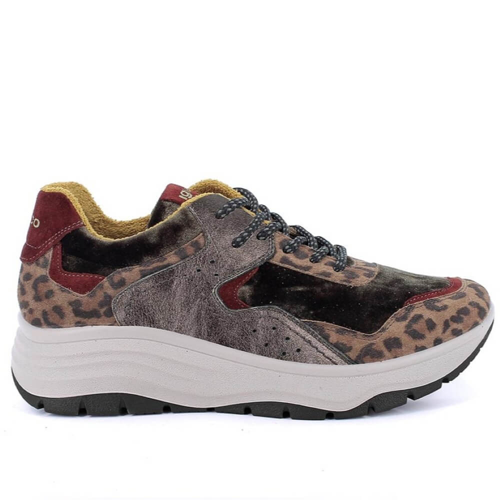 IGI & CO Wedge Trainer Leopard Multi-coloured