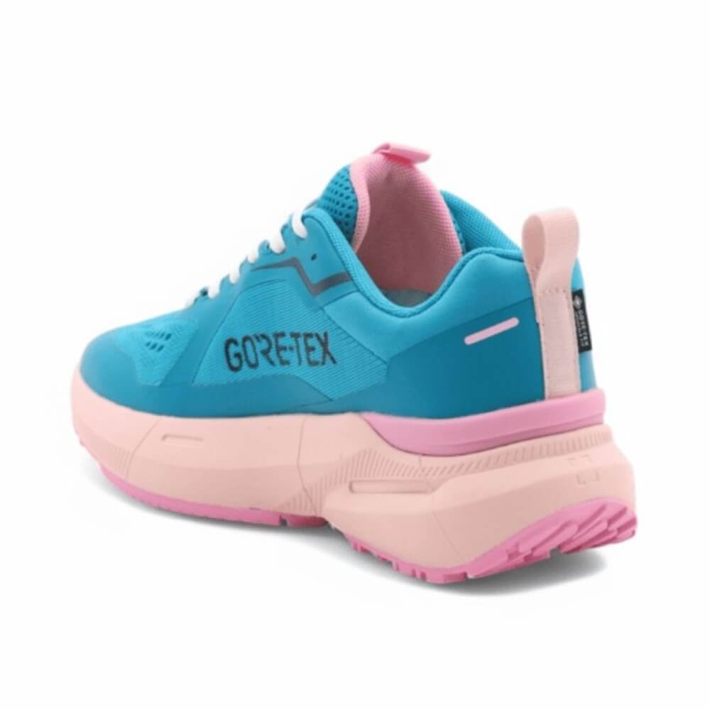 Igi & Co Extr4 7705033 Petrol Blue Gore-Tex Walking Shoe with a pink sole