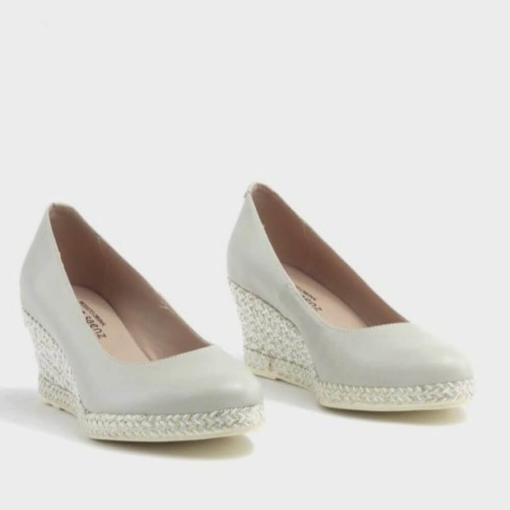 Jose Saenz Leather Wedge 6019 Comfortable , natural leather shoes