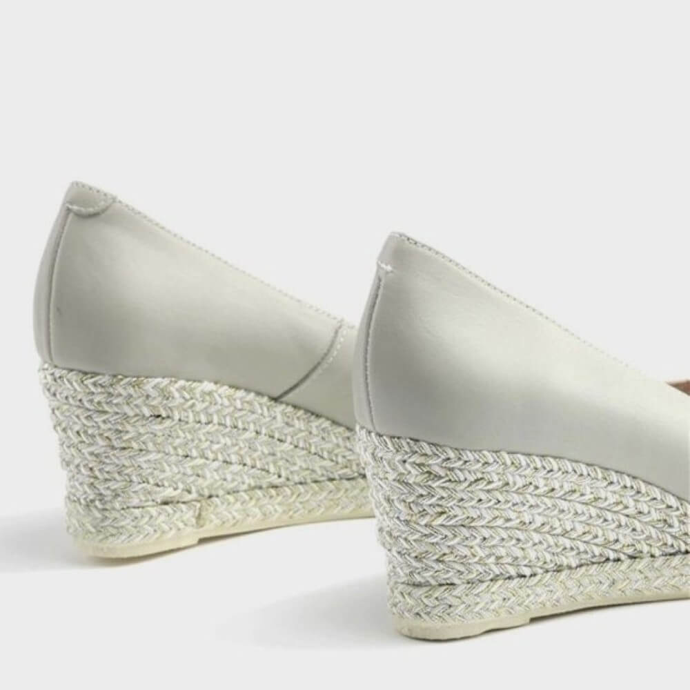 Jose Saenz Leather Wedge 6019 Comfortable , natural leather shoes