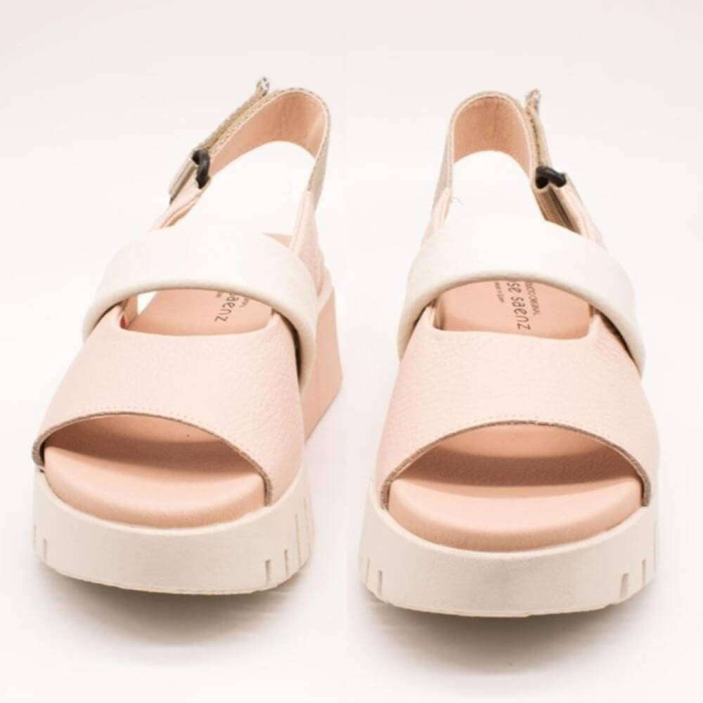 Jose Saenz Platform Sandal 4206-BG-ROSE
