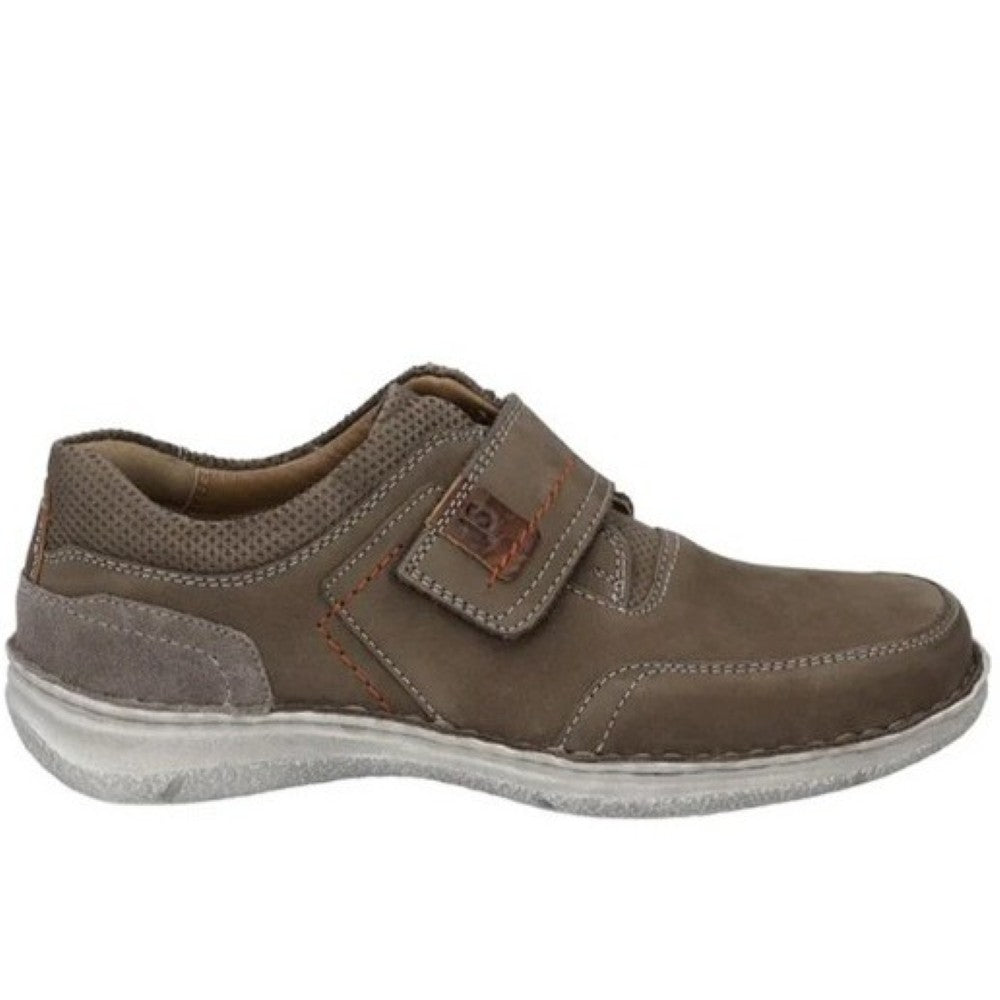Josef Seibel Brown extra wide shoe with a Velcro strap  