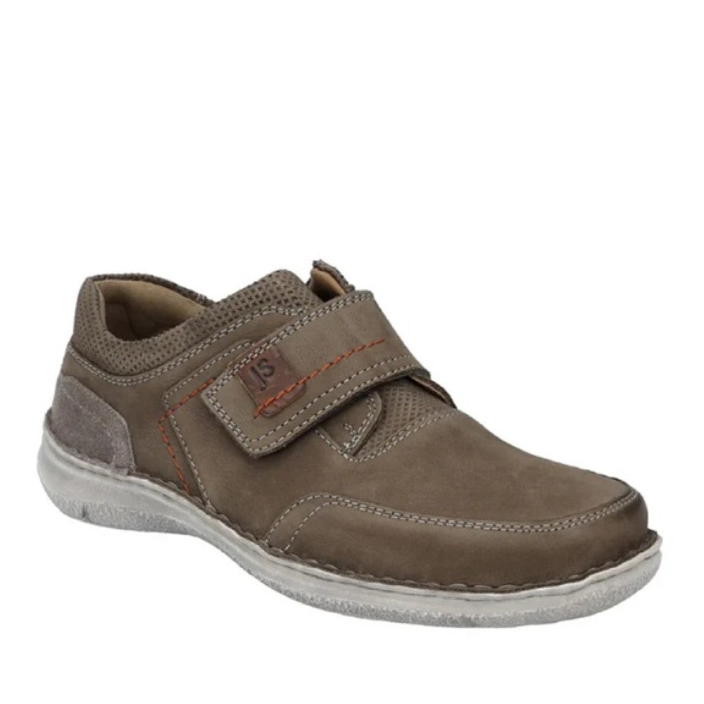 Josef Seibel Brown extra wide shoe with a Velcro strap  
